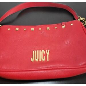 Juicy Couture Red Studded Shoulder‎ Bag Y2K Small Handbag Purse